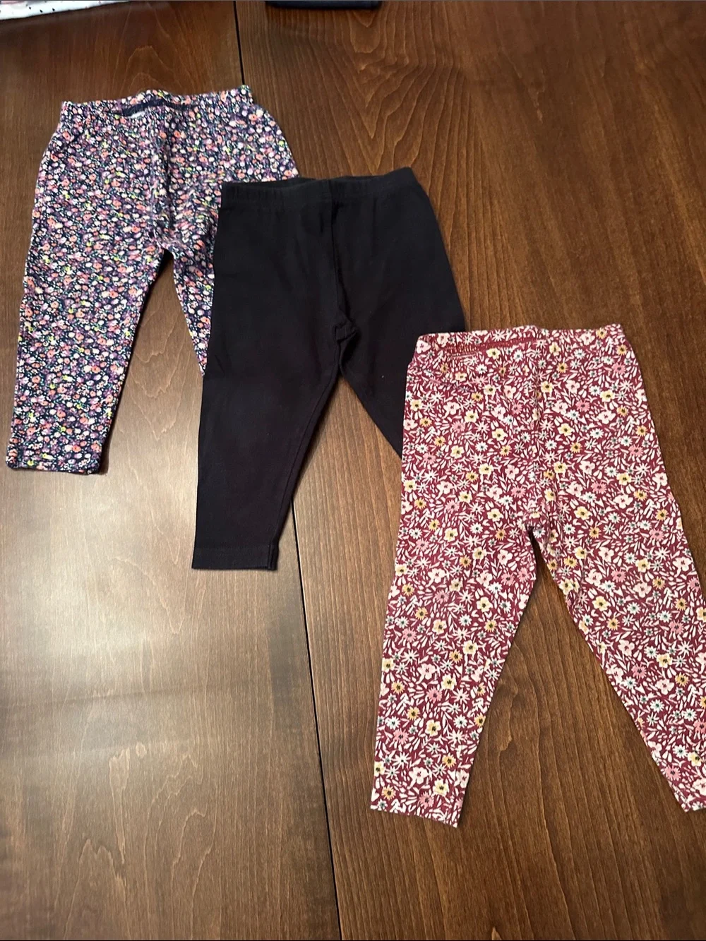 Carter’s Baby Girls' Mixed Color Legging Set - Black, Denim, Gray & Floral